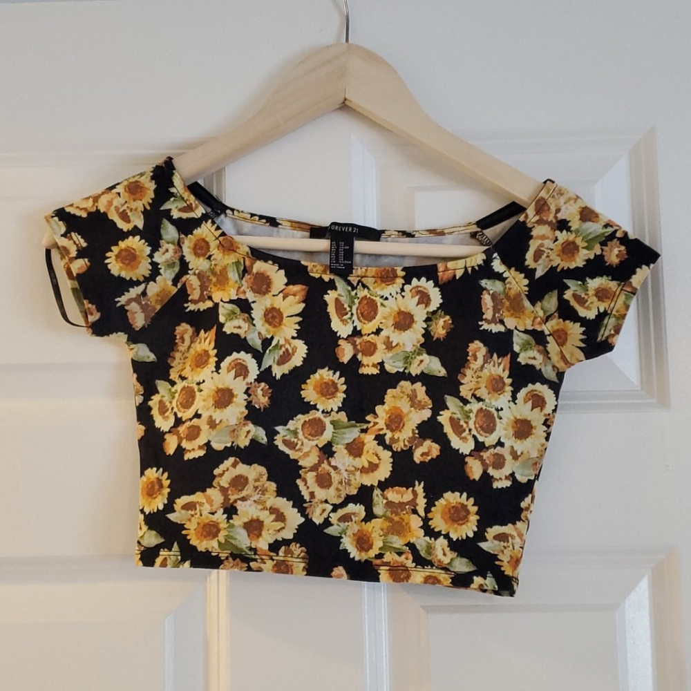 Sunflower crop top